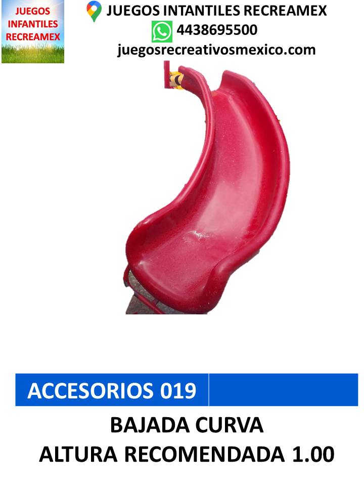 bajada de resbaladilla curva